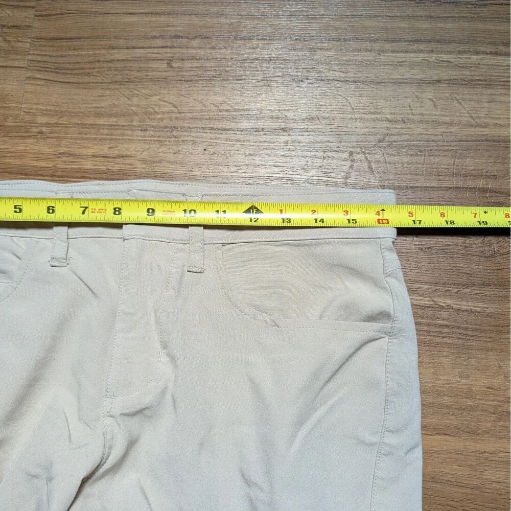 Tasc Pants Mens 30x30(32x27) Straight Fit Khaki Performance Bamboo Golf Stretch